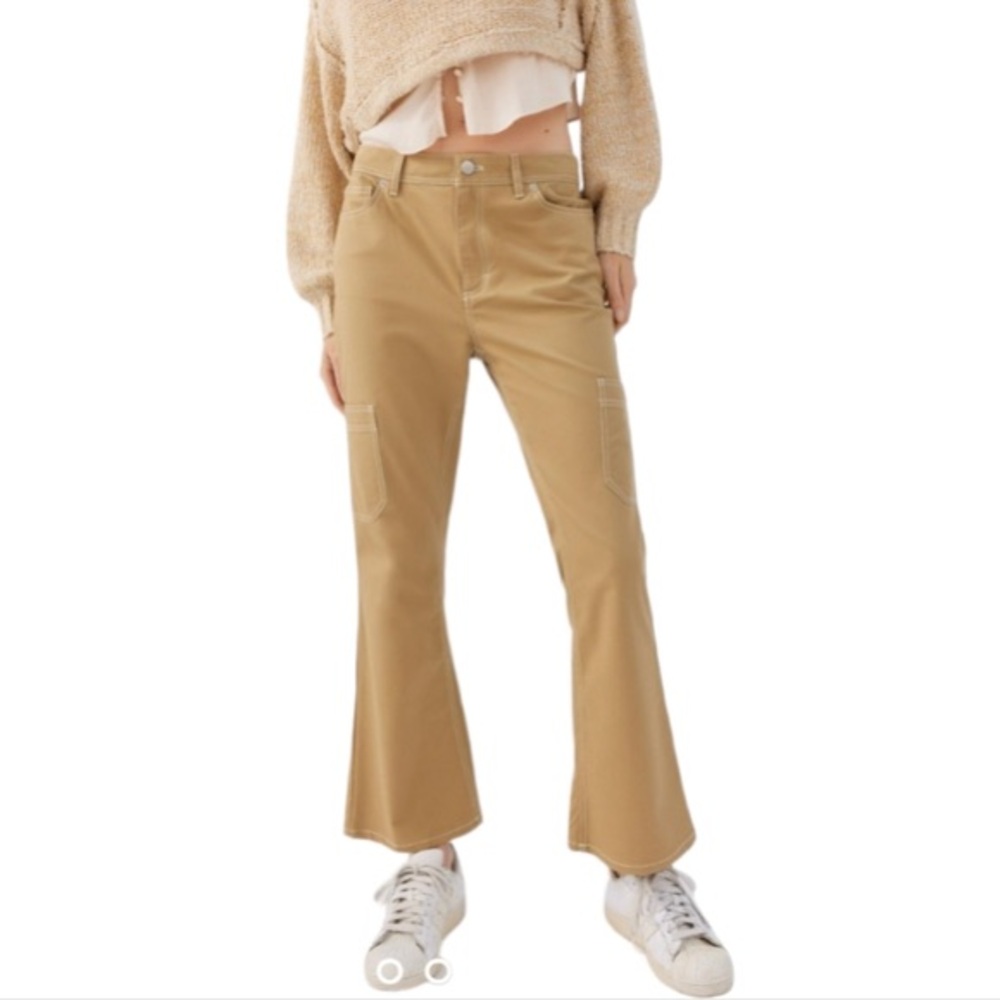 Tan Women's Flared Pants